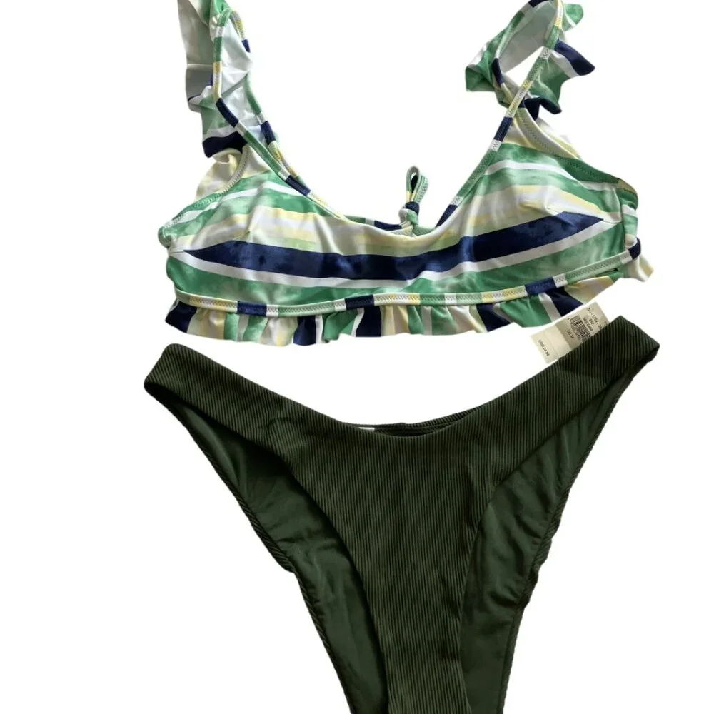 Aerie size M swim bikini set mismatched top and bottom MEDIUM - Picture 2 of 16